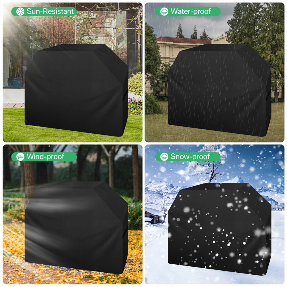 Waterproof Grill Cover with Adjustable Straps