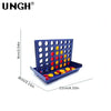 A blue strategy board game featuring multiple colored discs arranged in a grid.