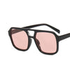 Double Beam Rectangle Sunglasses