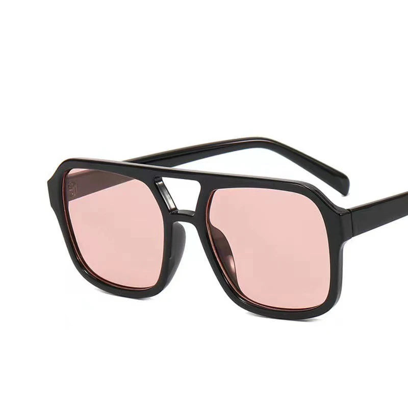 Double Beam Rectangle Sunglasses