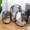 Pop-Up Mesh Laundry Hamper for Home and Travel