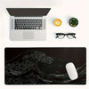 Extended Desk Mouse Pad with Stitched Edges & Non-Slip Rubber Base