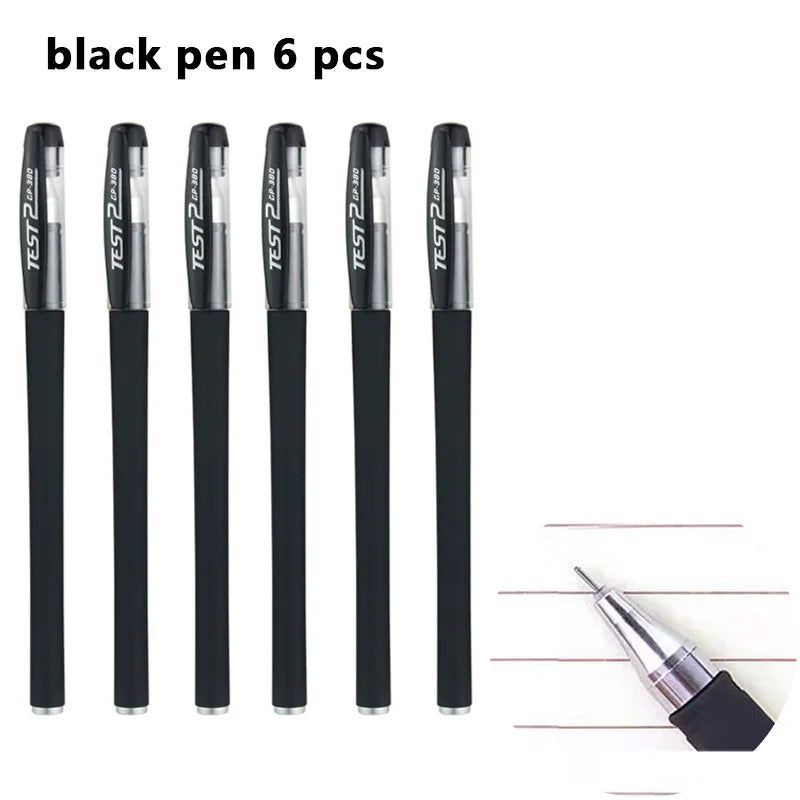Smooth 0.5mm Gel Pen Set with Refills (Black, Blue, Red)