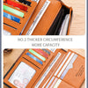 Men's Genuine Leather RFID Blocking Long Wallet with Card Holder