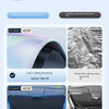 A comparison showing a new nano sunshade product with features like laser coating and improved blocking effect.