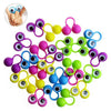 A collection of 100 colorful fun eye finger puppet rings for kids party favors