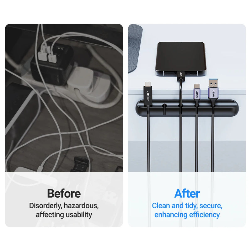 Clips Adhesivos para Gestión de Cables