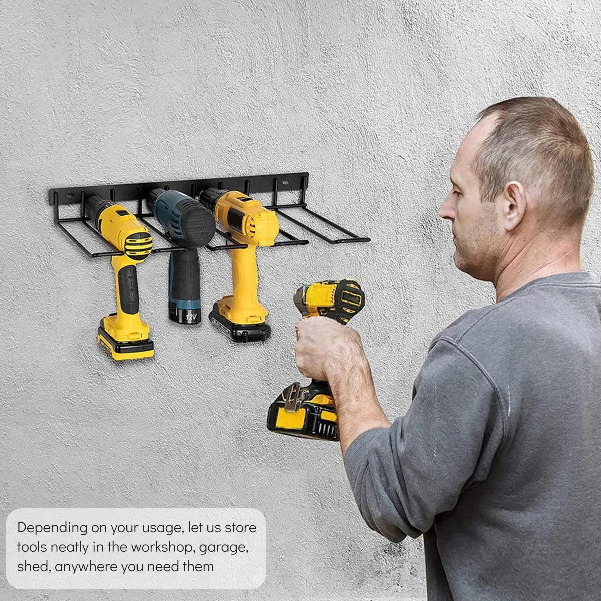 Étagère Murale pour Outils Résistants pour l'Organisation de l'Atelier