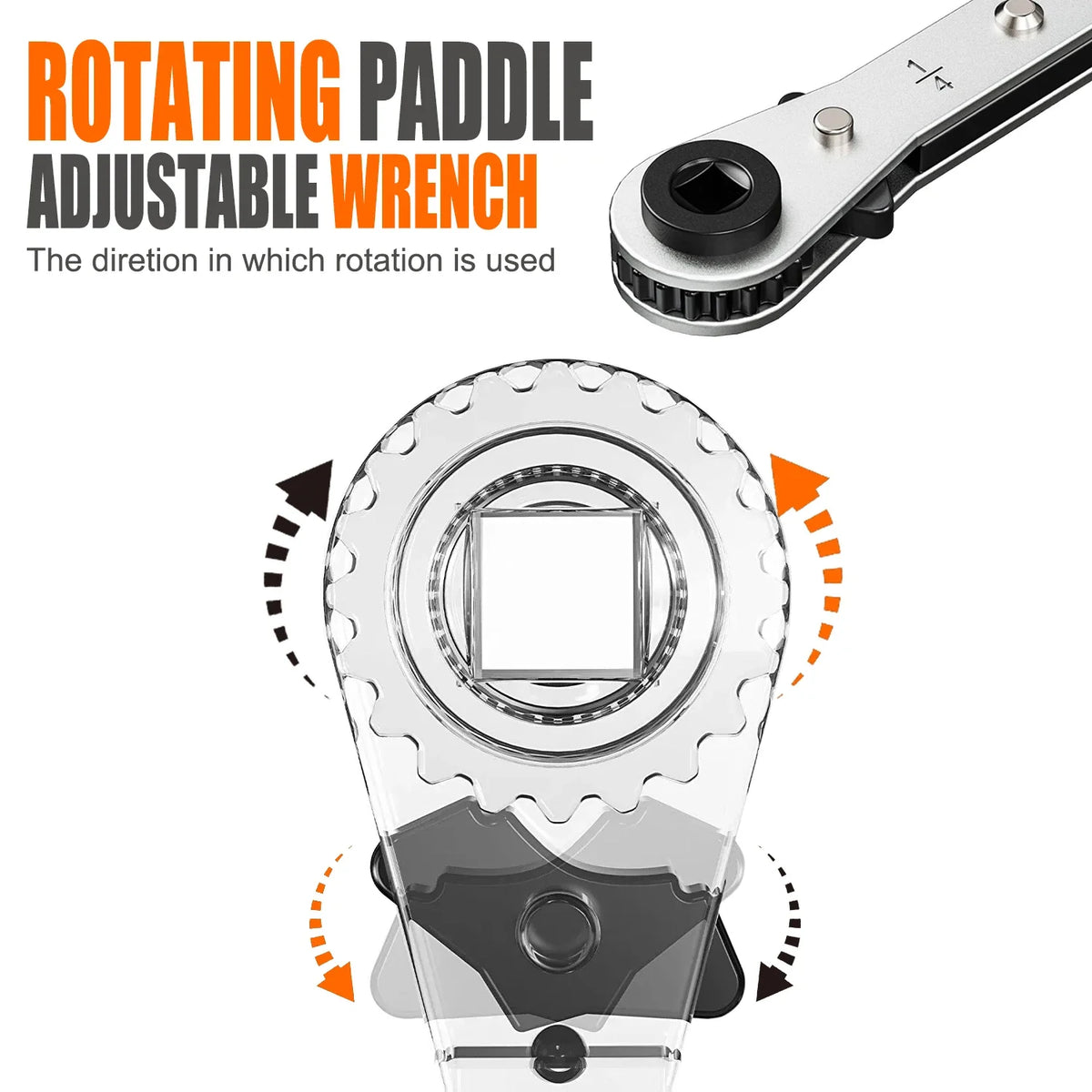 Double-Ended Ratchet Wrench for Refrigeration Valves – 4 Size Options