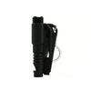Black 3-in-1 car emergency escape tool with window breaker and seatbelt cutter.