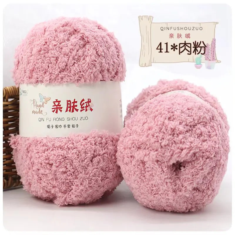 Soft Chenille Yarn for Knitting and Crochet Projects