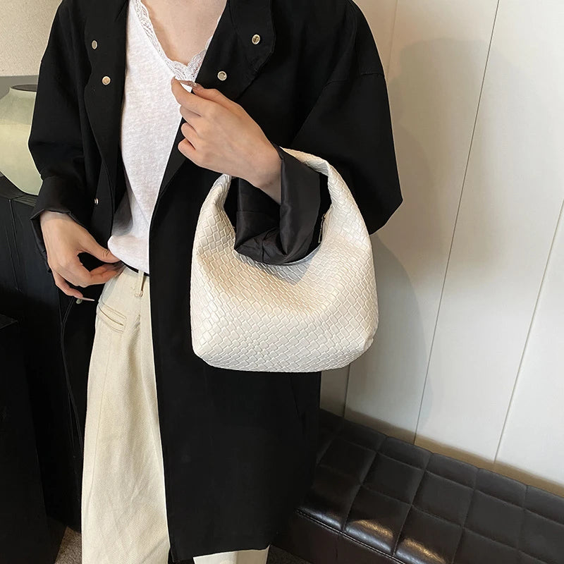 Soft PU Leather Hobo Bag with Top Handle