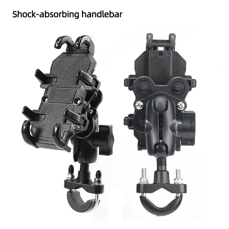 Shock-Absorbing Motorcycle Phone Mount