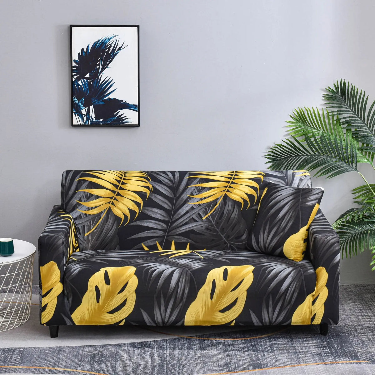 Stretch Sofa Cover with Anti-Slip Grip for Living Room