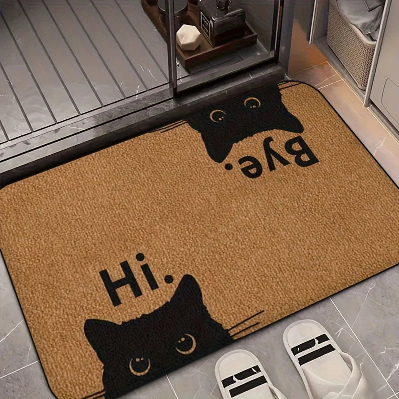 Cat Welcome & Farewell Doormat