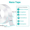 Transparent Double-Sided Nano Tape – Strong, Waterproof & Reusable