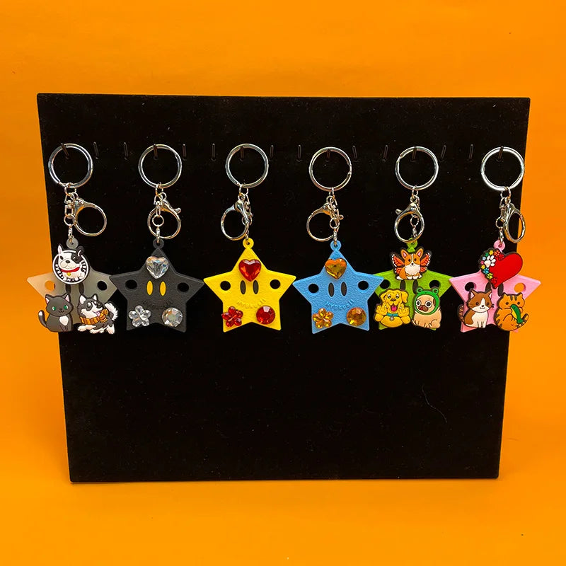 Silicone Shoe Charm Holder Keychain Board
