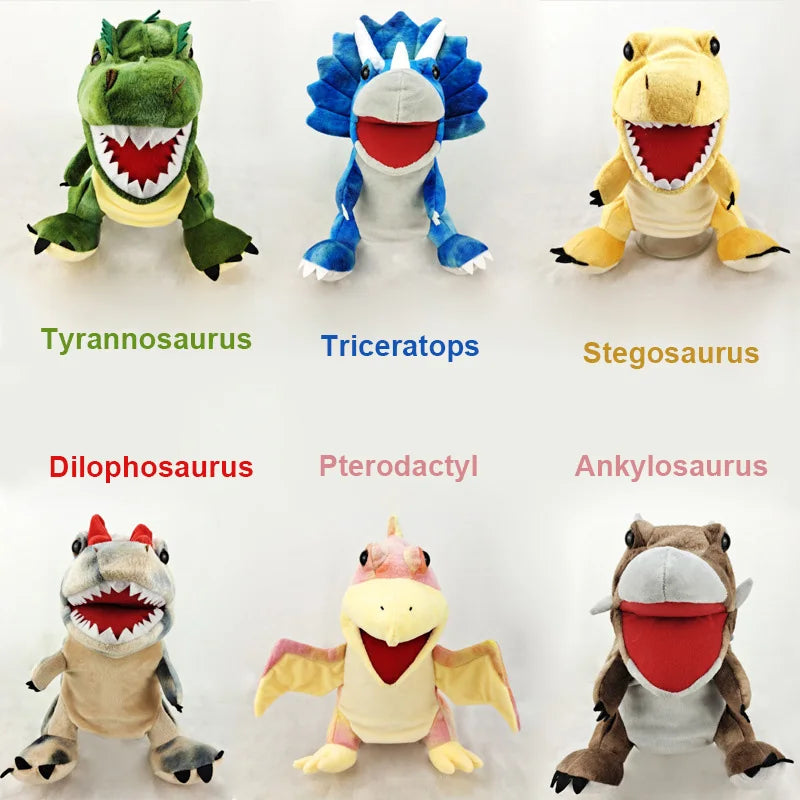 Dinosaur Hand Puppet Plush Toy – Movable Mouth for Imaginative Play