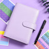 A6 PU Leather Budget Binder with Cash Envelope Organizer