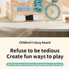 Wooden Steering Wheel Busy Board for Toddlers - Montessori Sensory Toy