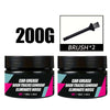 Two jars of car grease lubricant for sunroof tracks and door hinges with included brushes