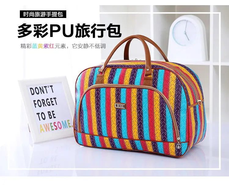 Floral Print Travel Duffle Bag for Women