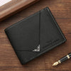 Slim RFID-Blocking Leather Bifold Wallet with Cash Clip