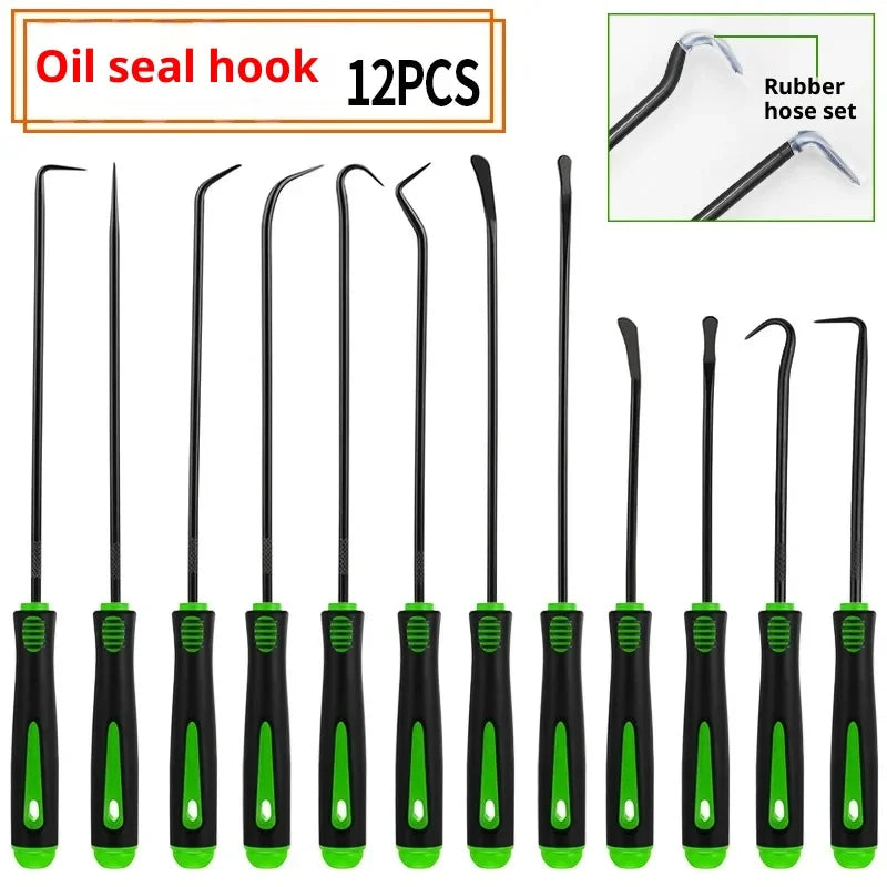 Precision Oil Seal & O-Ring Removal Tool Set with Pick Hooks