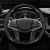 Carbon Fiber Leather Steering Wheel Cover with Anti-Slip Grip
