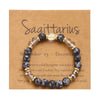Zodiac Kristall-Armband mit Perlen