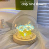 Tulpen-LED-Nachtlicht mit Glaskuppel