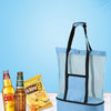 Insulated Mesh Beach Tote with Cooler Compartment