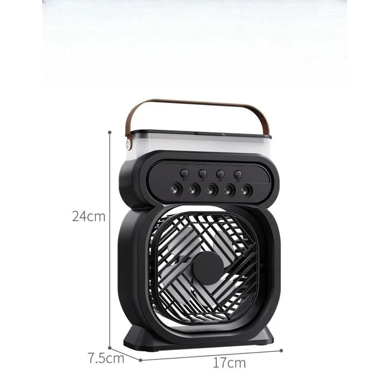 USB-Powered Mist Fan with Night Light