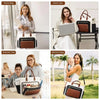 Versatile Water-Resistant Tote Bag with Laptop Sleeve and Cup Holder