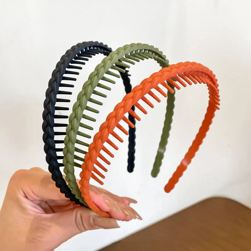 Non-Slip Resin Hair Bands - Set of 5