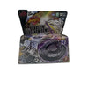 A box for a 4D Metal Fusion Battle Set with Launcher spinning top toy featuring Japanese text and graphics.