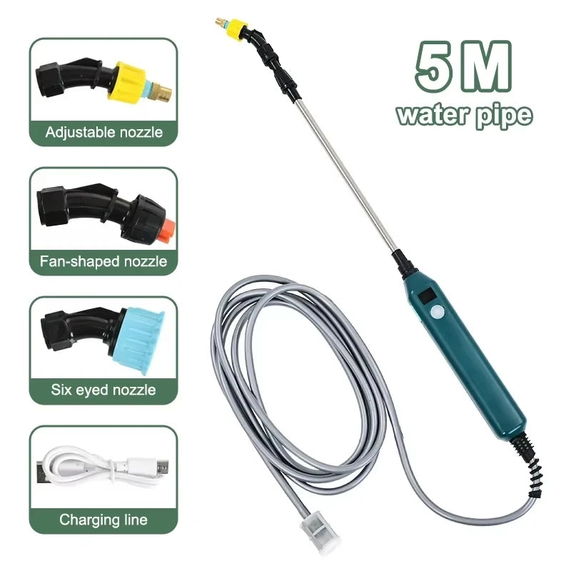 Rechargeable Electric Garden Sprayer with Telescopic Wand