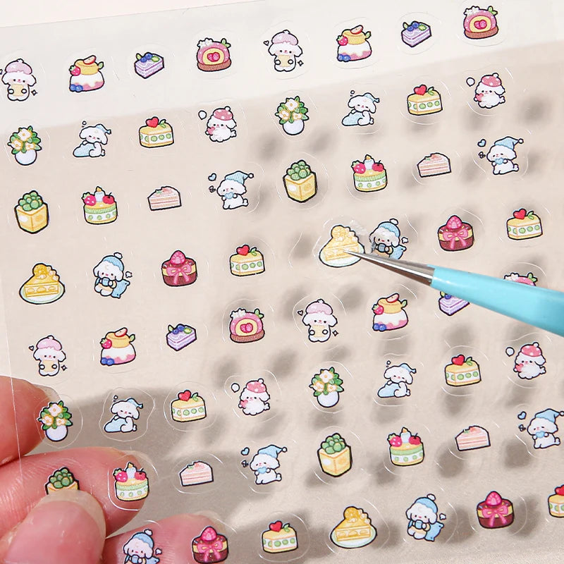 Cartoon PET Sticker Book for Journaling