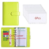 A6 PU Leather Budget Binder with Cash Envelope Organizer