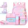 Schulrucksack-Set für Mädchen mit Brotdose & Federmäppchen