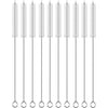 Reusable Straw Cleaning Brush Set with Stainless Steel Handles