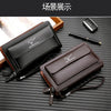 Men's Leather Clutch Wallet with Phone Pocket