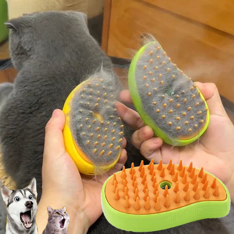 Brosse de toilettage à vapeur électrique pour chats et chiens