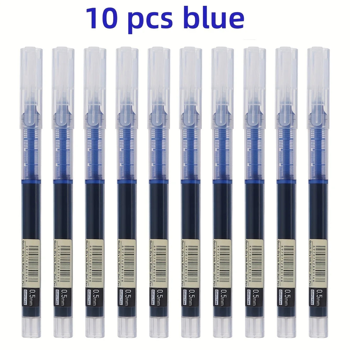 Quick-Dry Gel Pens – Smooth Writing 0.5mm (Set of 10)