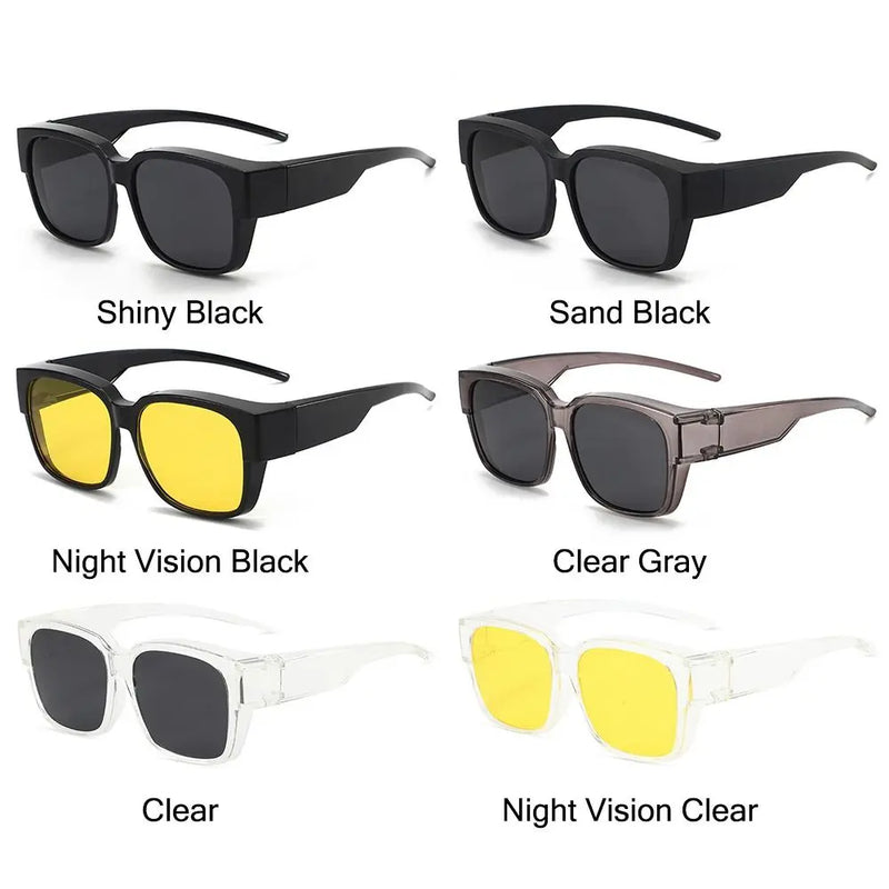 Oversized Polarized Fit-Over Sunglasses