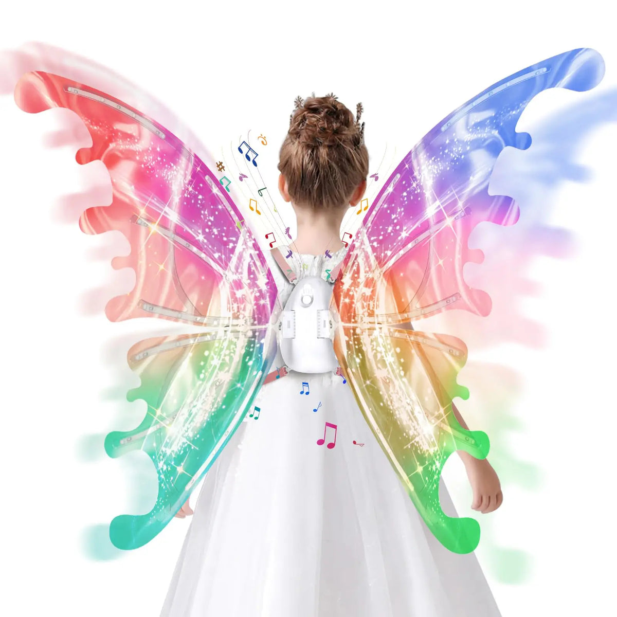 Glowing Fairy Wings for Kids with LED Light Straps