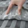 Luxurious Satin Stripe Pillowcase with Envelope Closure