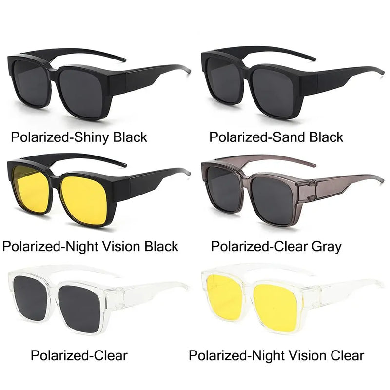 Oversized Polarized Fit-Over Sunglasses