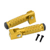 M8 Aluminum Alloy Foldable Motorcycle Rear Footrests (Pair)