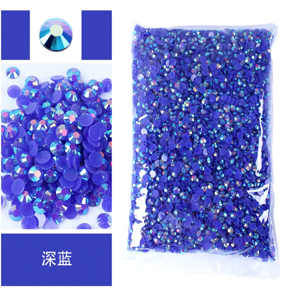 Jelly AB Flatback Resin Rhinestones (2-6mm)